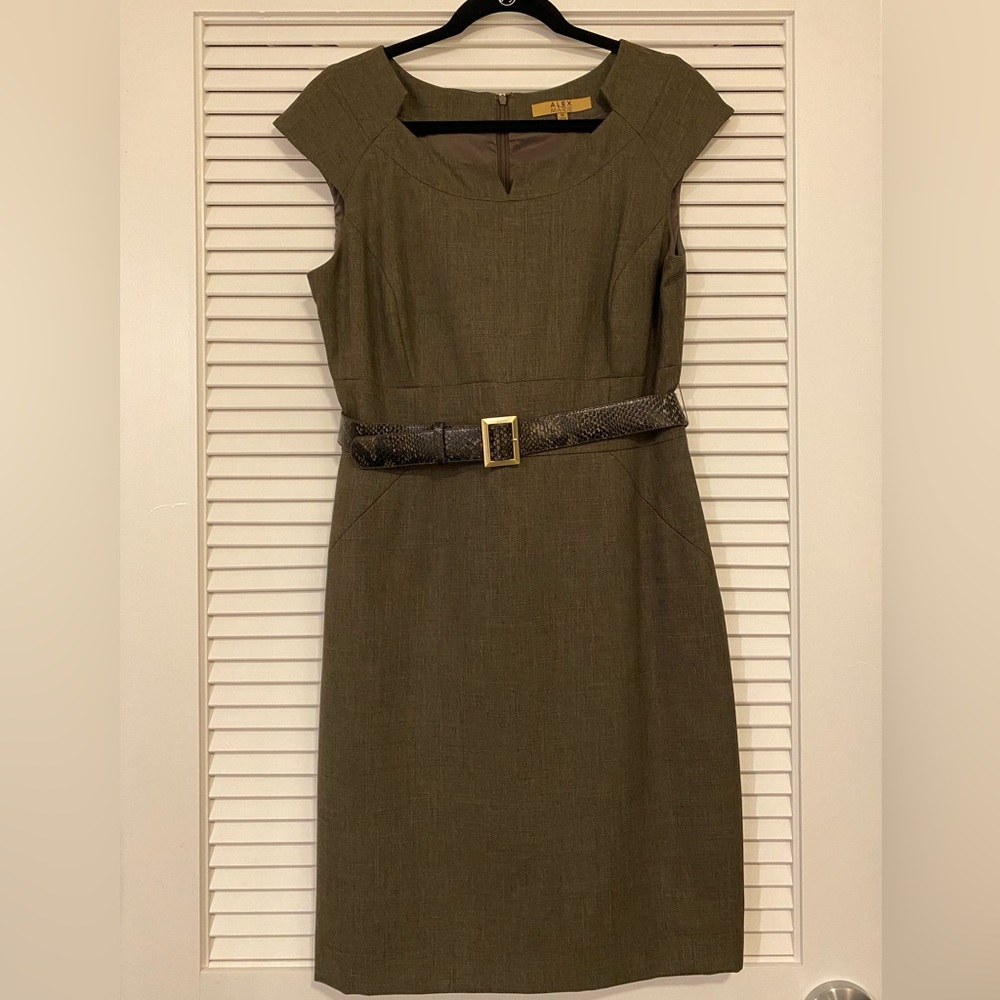 Alex Marie Capped Shoulder Pencil Dress